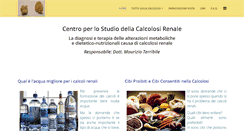Desktop Screenshot of calcolosirenale.it